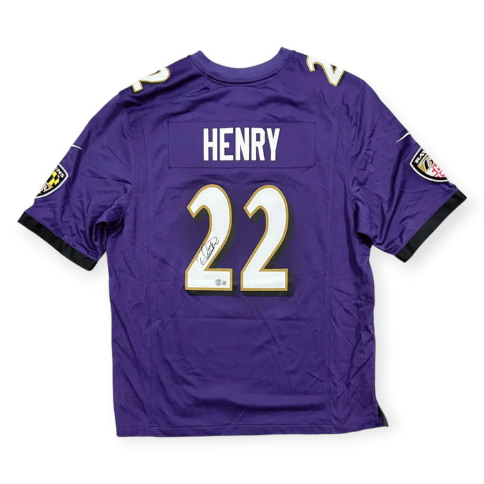 Derrick Henry Baltimore Ravens Autographed Nike Game Jersey Beckett