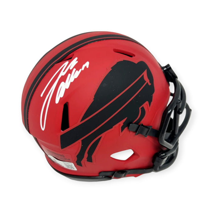 Josh Allen Buffalo Bills Autographed Rave Mini Helmet Beckett