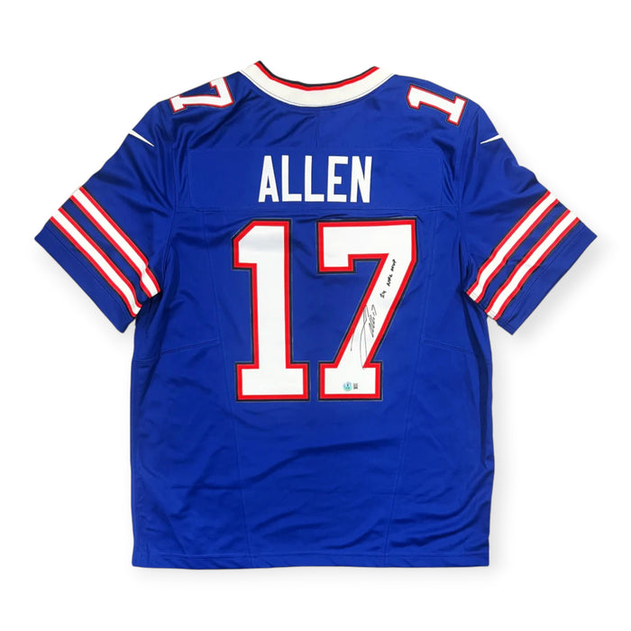 Josh Allen Buffalo Bills Autographed Nike Limited Jersey w/ 2024 NFL MVP Inscription Beckett
