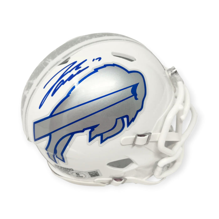 Josh Allen Buffalo Bills Autographed 2025 Rivalries Mini Helmet Beckett