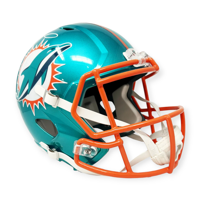 Tyreek Hill Miami Dolphins Autographed Riddell Flash Replica Helmet Beckett