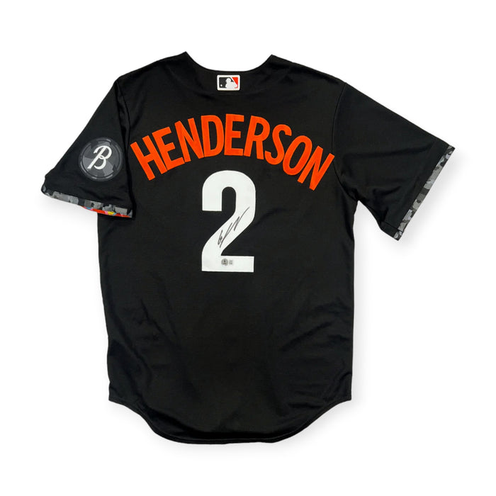 Gunnar Henderson Baltimore Orioles Autographed Authentic Nike City Connect Jersey Beckett