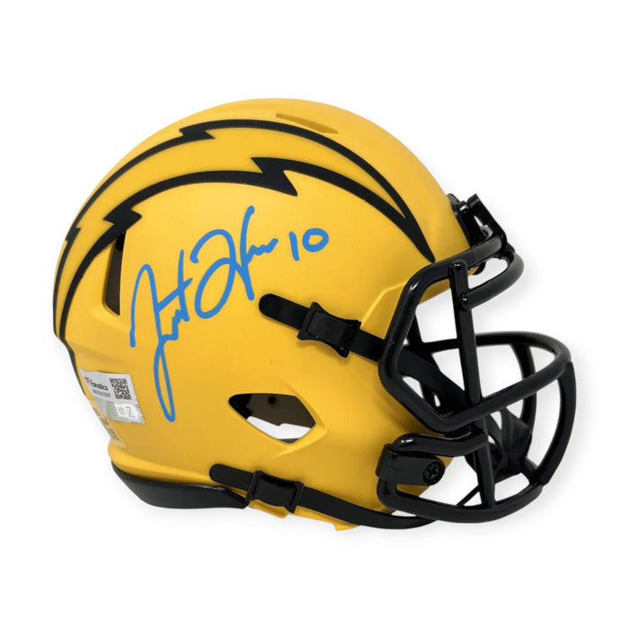 Justin Herbert Los Angeles Chargers Autographed Riddell Rave Mini Helmet Fanatics
