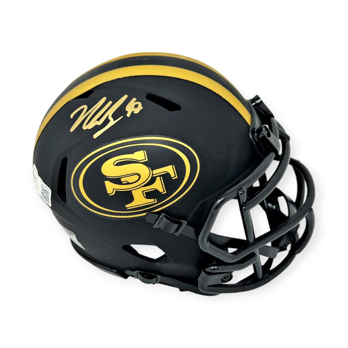 Nick Bosa San Francisco 49ers Autographed Riddell Eclipse Mini Helmet Beckett