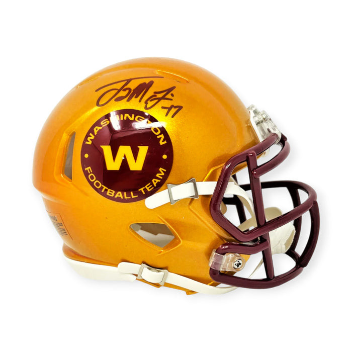 Terry McLaurin Washington Commanders Autographed Riddell Flash Mini Helmet Beckett