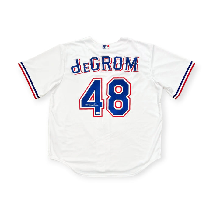 Jacob deGrom Texas Rangers Autographed Authentic Nike White Home Jersey