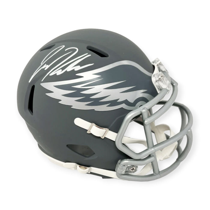 Jason Kelce Philadelphia Eagles Autographed Riddell Slate Mini Helmet JSA