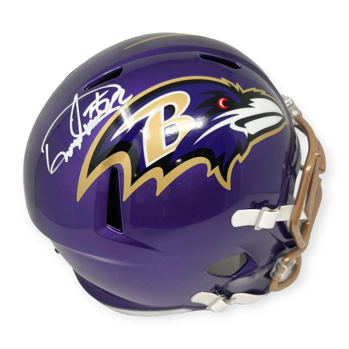 Derrick Henry Baltimore Ravens Autographed Riddell Flash Replica Helmet Beckett