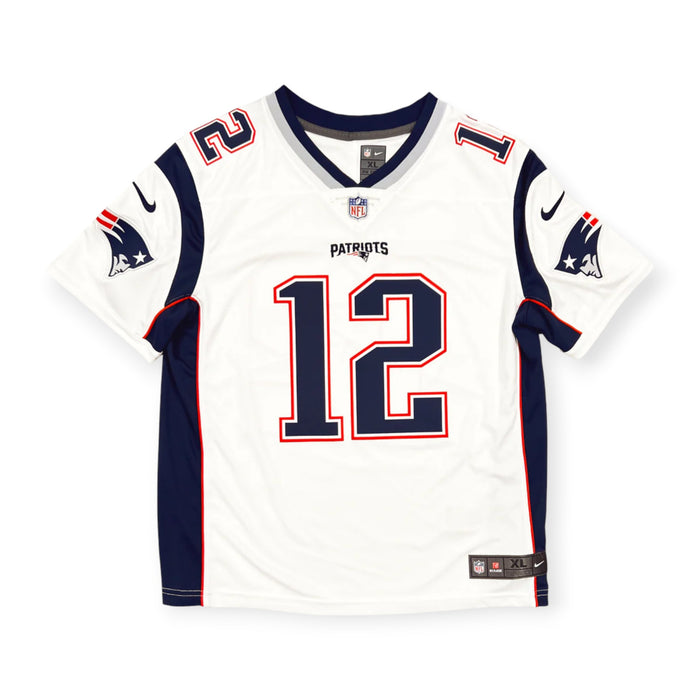 Tom Brady New England Patriots Autographed Nike White Limited Jersey Fanatics