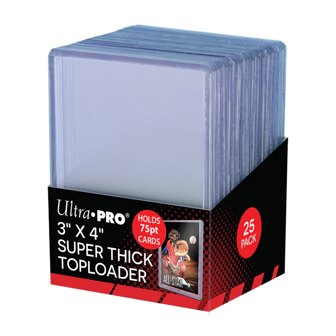 3" x 4" Clear Thick 75PT TOPLOADER® Sleeves (25ct) (5 pack)