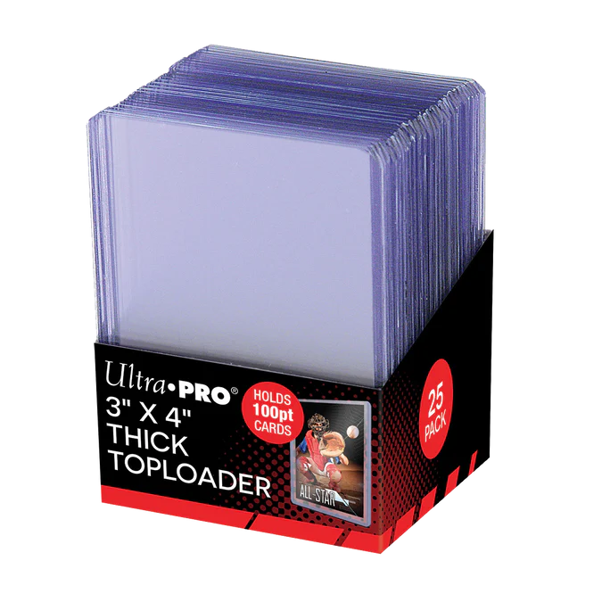 3" x 4" Clear Thick 100PT TOPLOADER® Sleeves (25ct) (3 pack)