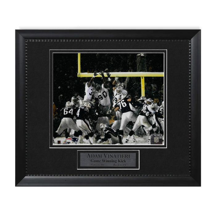 Adam Vinatieri New England Patriots Photo Framed to 11x14