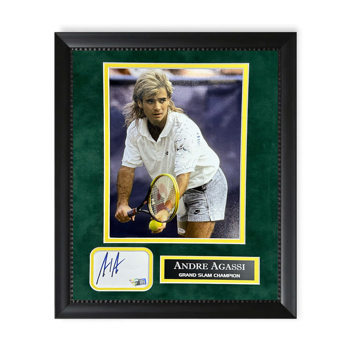 Andre Agassi Autographed Cut Collage Framed to 11x14 Fanatics