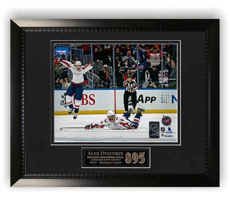 Alex Ovechkin Washington Capitals 895 Goal Photo Framed to 11x14