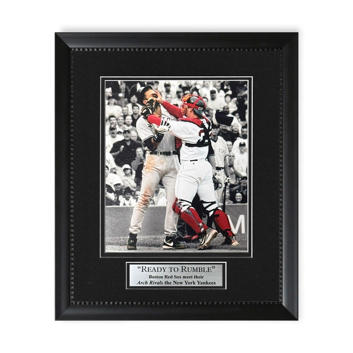 Alex Rodriguez & Jason Varitek "Brawl" Unsigned Photo Framed to 11x14