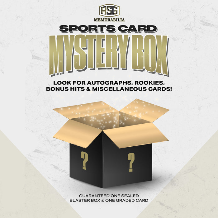 Sports Card Mystery Box - One Sealed Blaster Box + One Graded Card!