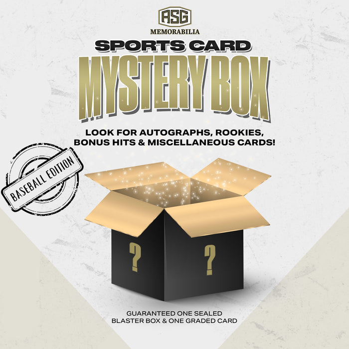 Sports Card Mystery Box - Baseball Edition - One Sealed Blaster Box + One Graded Card!