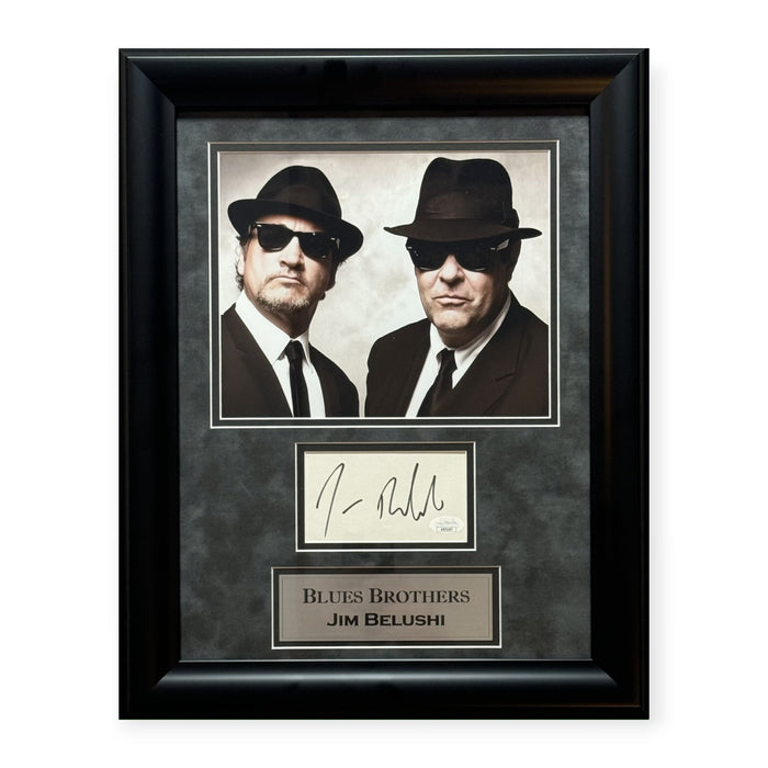 Jim Belushi Blues Brothers Autographed Cut Framed 13x17 JSA