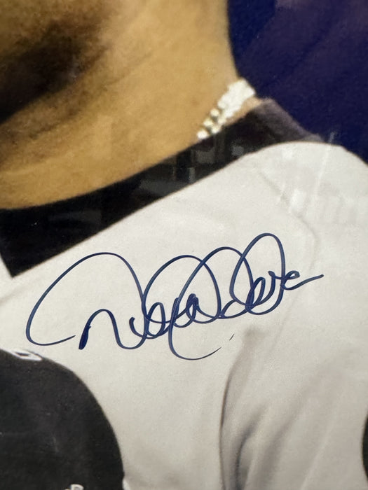 Derek Jeter & Bernie Williams New York Yankees Autographed 16x20 Photo Framed to 23x27 Steiner