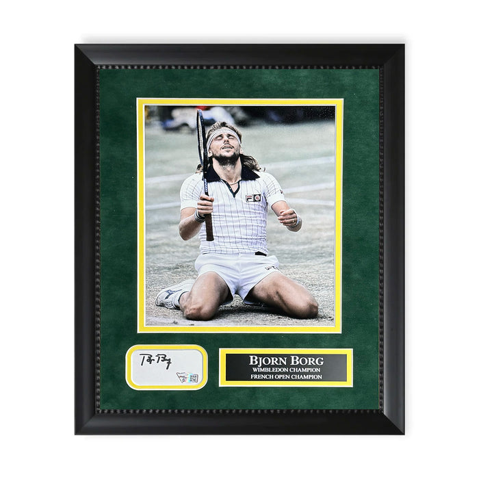 Bjorn Borg Autographed Cut Collage Framed to 11x14 Fanatics