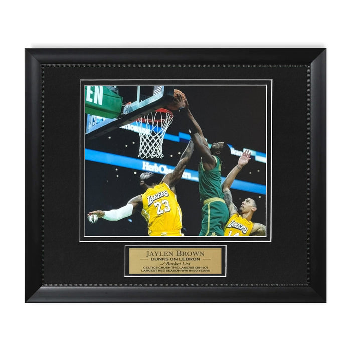 Jaylen Brown Boston Celtics Unsigned Photograph Framed to 16x20