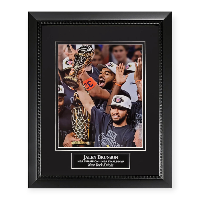 Jalen Brunson New York Knicks Unsigned Photograph Framed to 11x14
