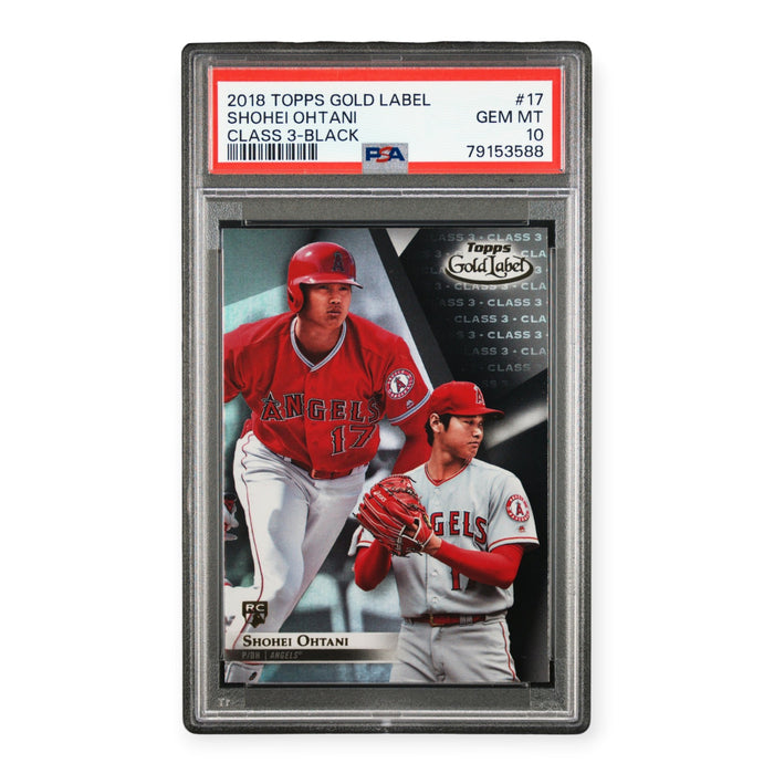 Shohei Ohtani 2018 Topps Gold Label Class 3-Black #17 Rookie RC PSA 10