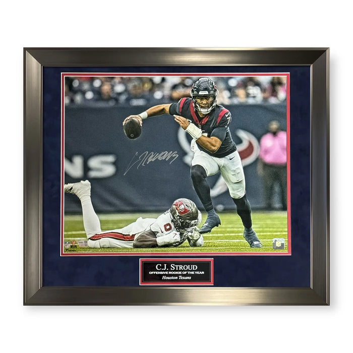 C.J. Stroud Houston Texans Autographed 16x20 Photo Framed to 23x27 Fanatics