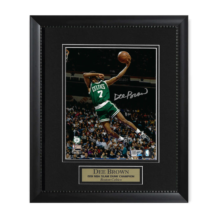 Dee Brown Boston Celtics Autographed 8x10 Photo Framed to 11x14 NEP