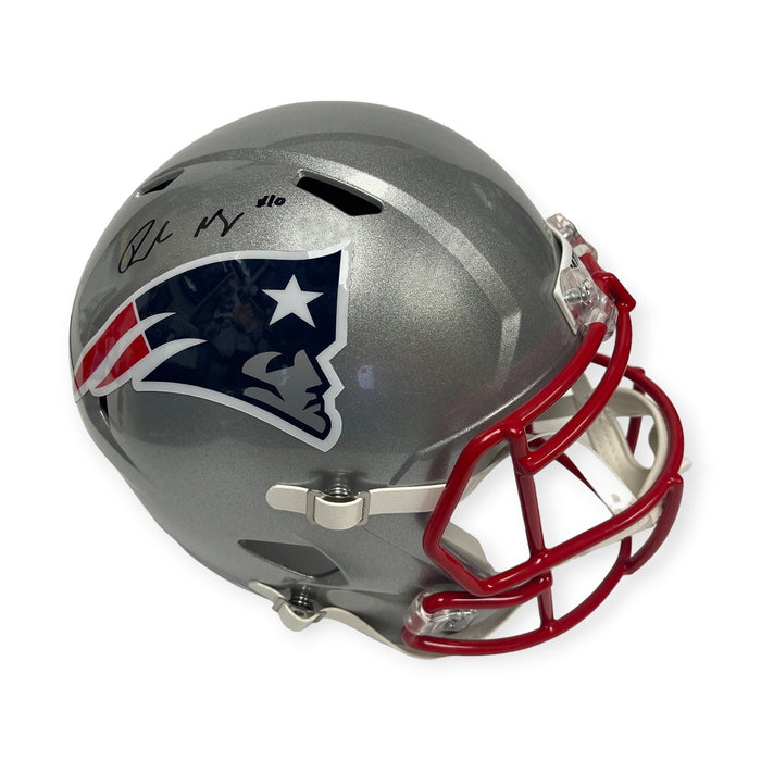 Drake Maye New England Patriots Autographed Authentic Speed Helmet Fanatics