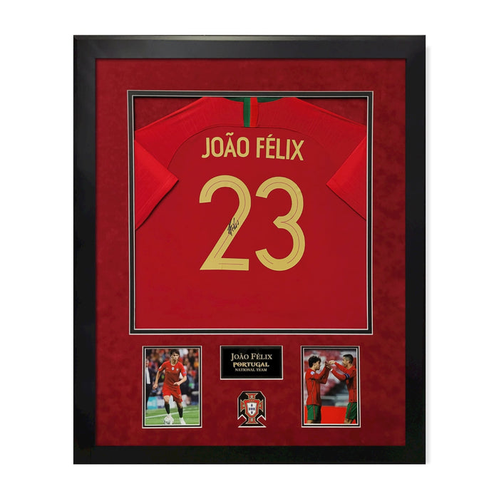 Joao Felix Portugal Autographed Jersey Framed To 32x40 Icons