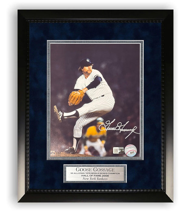 Goose Gossage New York Yankees Autographed 8x10 Photo Framed To 11x14 Beckett