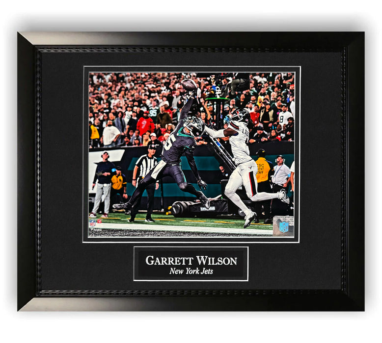 Garrett Wilson New York Jets Unsigned Photo Framed to 11x14