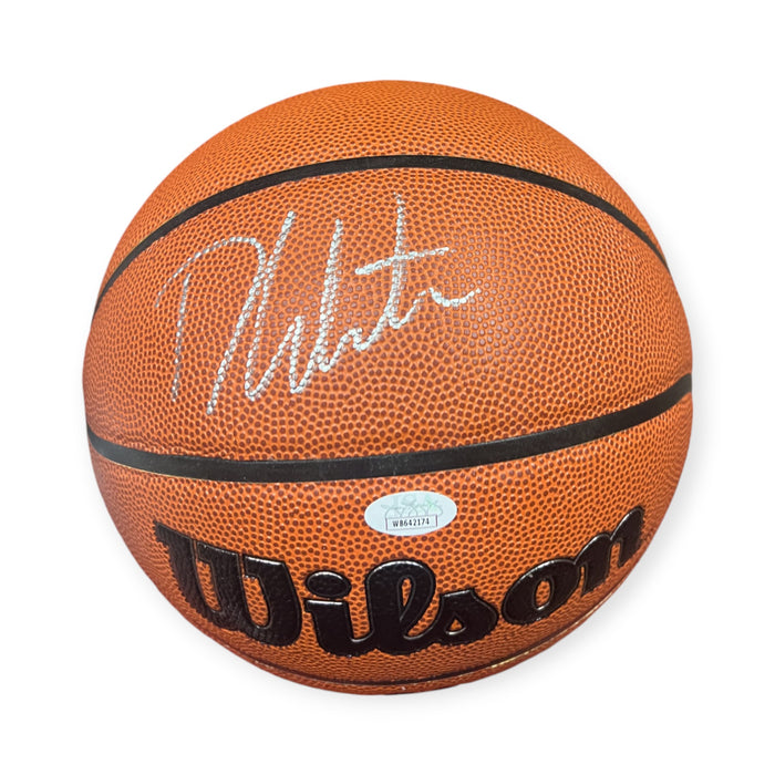 Derrick White Boston Celtics Autographed Wilson Basketball JSA