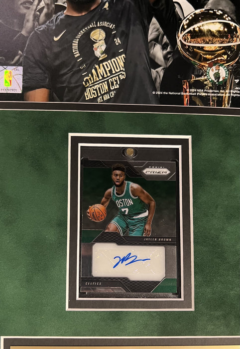 Jaylen Brown Boston Celtics Autographed 2016-17 Prizm Rookie Card Framed