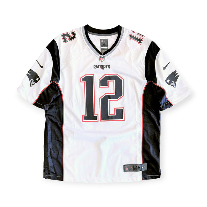 Tom Brady New England Patriots Autographed Nike White Game Jersey Fanatics