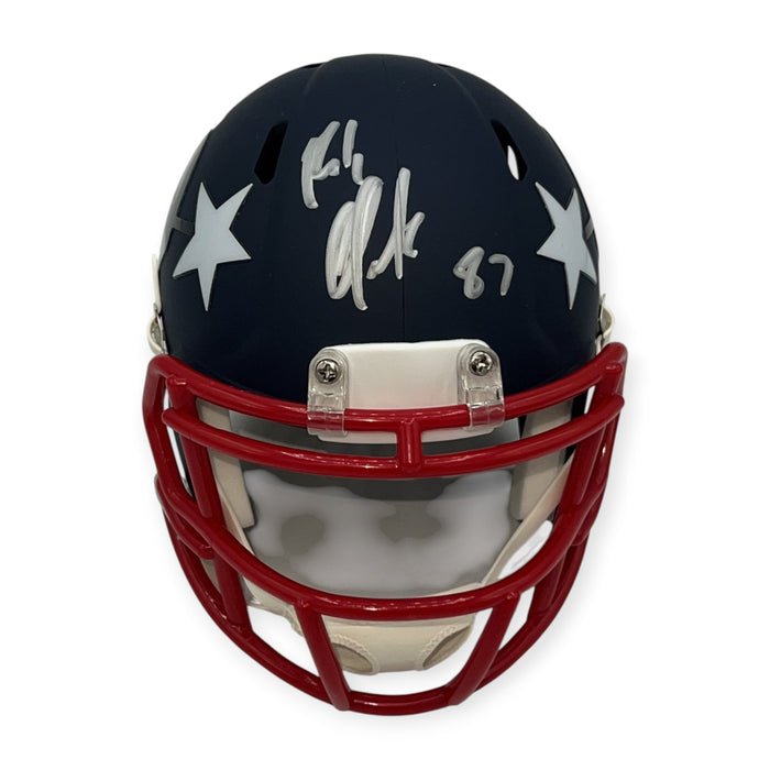 Rob Gronkowski New England Patriots Autographed AMP Mini Helmet JSA
