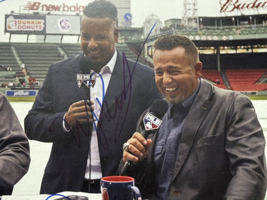 Manny Ramirez, David Ortiz & Kevin Millar Boston Red Sox Autographed 11x14 Photo JSA