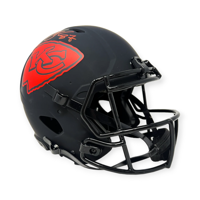 Travis Kelce Kansas City Chiefs Autographed Eclipse Speed Authentic Helmet Beckett