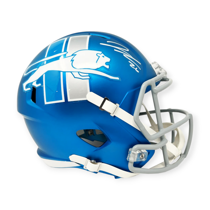 Jahmyr Gibbs Detroit Lions Autographed Alternate Replica Helmet Fanatics