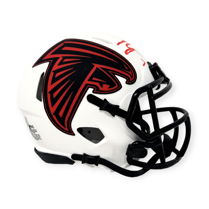 Bijan Robinson Atlanta Falcons Autographed Riddell Lunar Mini Helmet Beckett