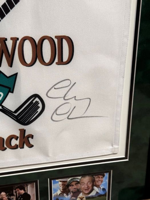 Chevy Chase "Caddyshack" Autographed Bushwood Golf Flag Framed to 23x30 Beckett
