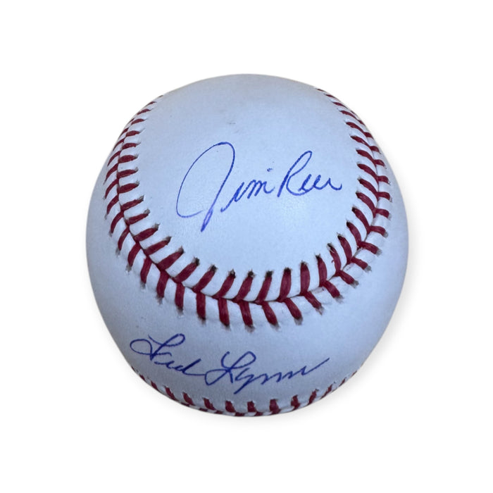 Jim Rice, Fred Lynn & Dwight Evans Boston Red Sox Autographed OMLB Baseball JSA