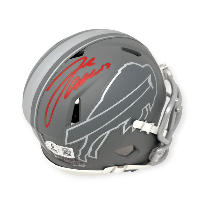 Josh Allen Buffalo Bills Autographed Slate Mini Helmet Beckett