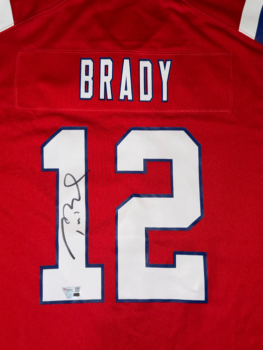 Tom Brady New England Patriots Autographed Throwback Jersey Fanatics