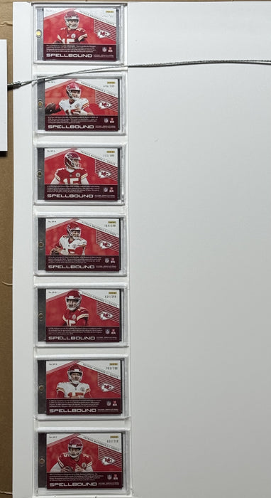 Patrick Mahomes 2019 Panini Donruss Elite Spellbound /299 Complete Set Framed Collage