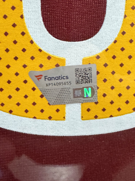 Jayden Daniels Washington Commanders Autographed Jersey Framed To 32x40 Fanatics