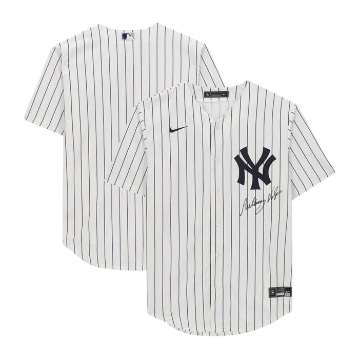 Anthony Volpe New York Yankees Autographed White Nike Replica Jersey Fanatics