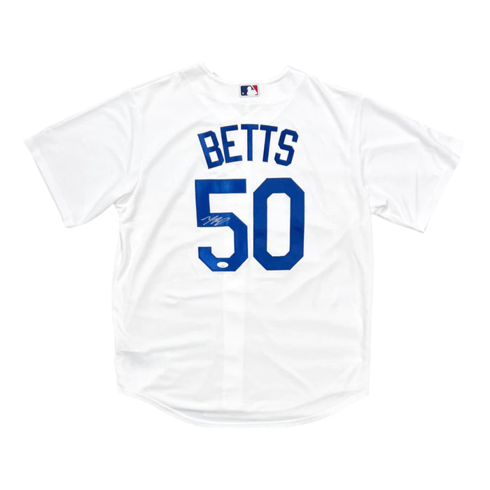 Mookie Betts Los Angeles Dodgers Autographed Authentic White Nike Jersey JSA