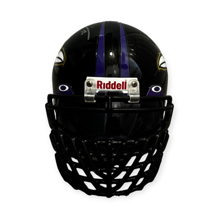 Ray Lewis Baltimore Ravens Autographed Authentic Helmet w/ "Cage" Facemask Radtke